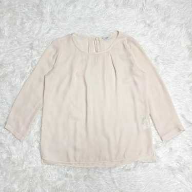 Jena Long Sleeve Blouse Plain Simple Clean Office… - image 1