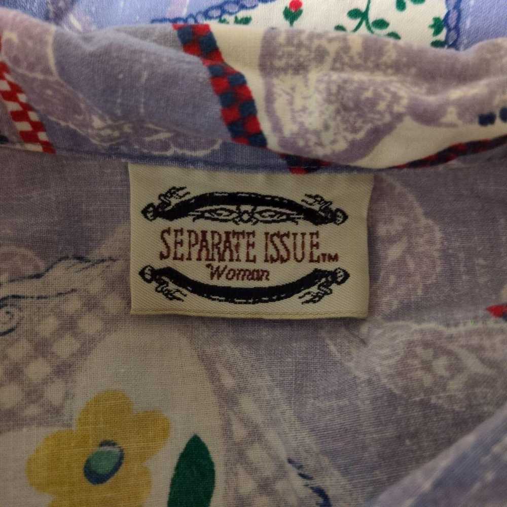 SEPARATE ISSUE Shirt Tops Patterned Shirt Vintage… - image 5