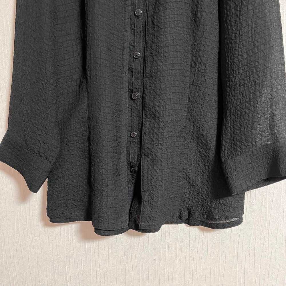 【Chrismontez】Shirt blouse button sheer see-throug… - image 3