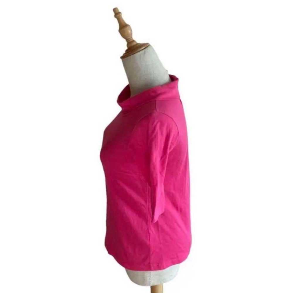 Agnes b. high-neck cut T-shirt in pink, made in J… - image 2