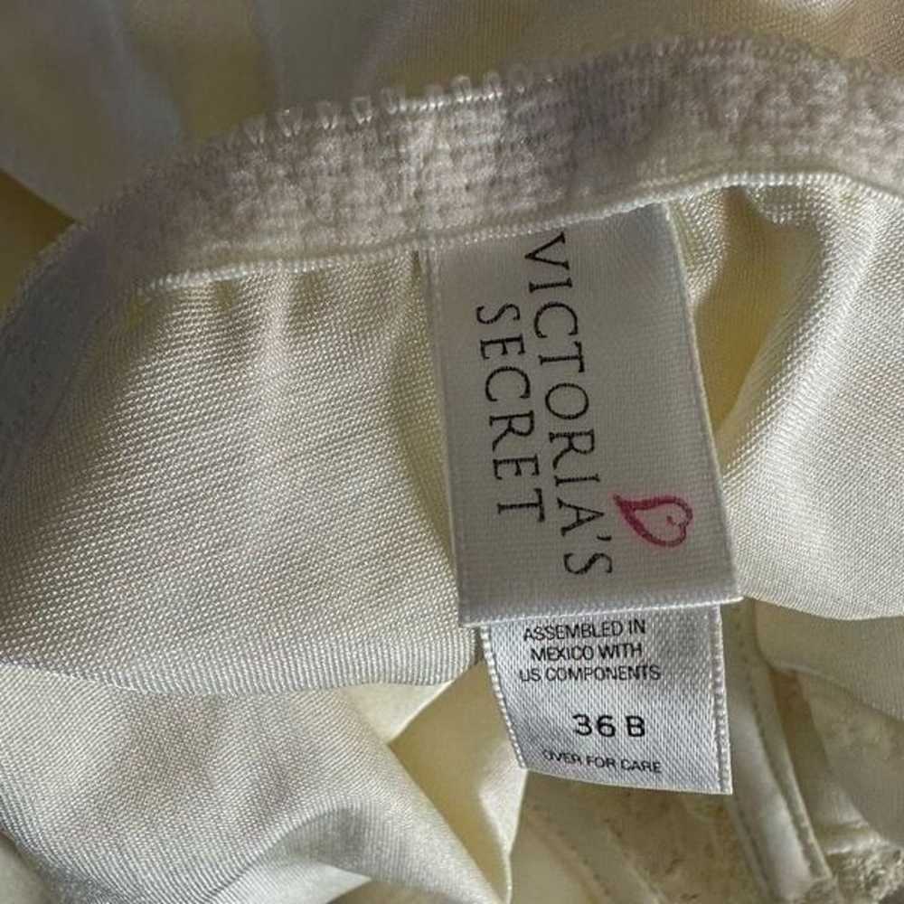 Vintage Victoria’s Secret Satin Beige Nylon Bodys… - image 6