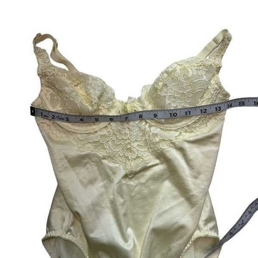 Vintage Victoria’s Secret Satin Beige Nylon Bodys… - image 7