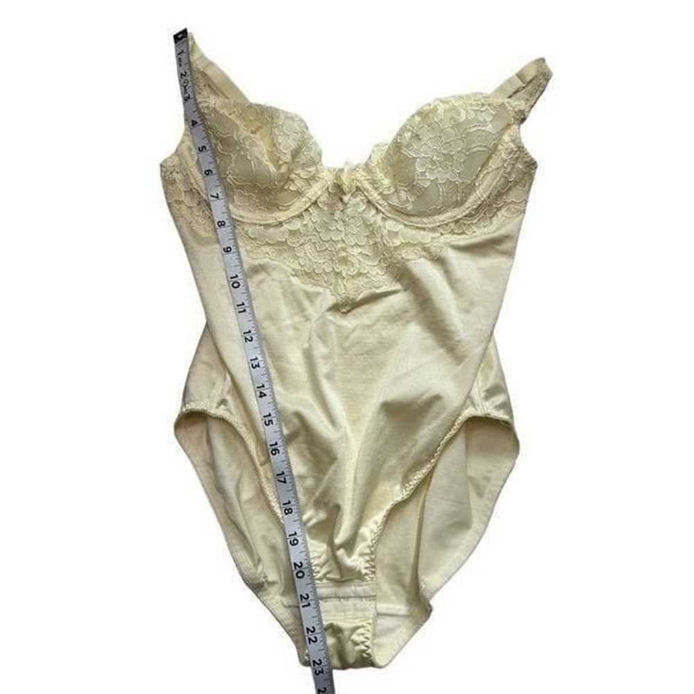 Vintage Victoria’s Secret Satin Beige Nylon Bodys… - image 8