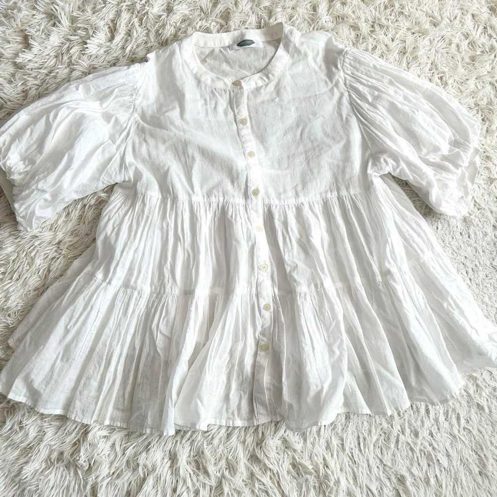 Auntie Rosa Holiday Top Blouse White Frills - image 10