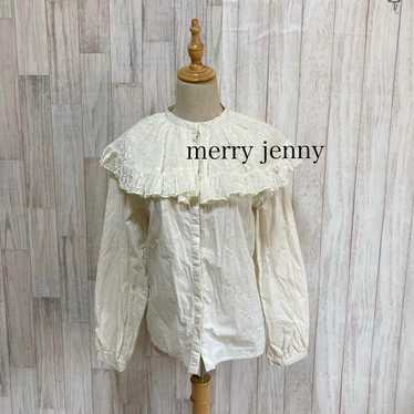 merry jenny MERRY JENNY Opal Flower Cape Blouse - image 1