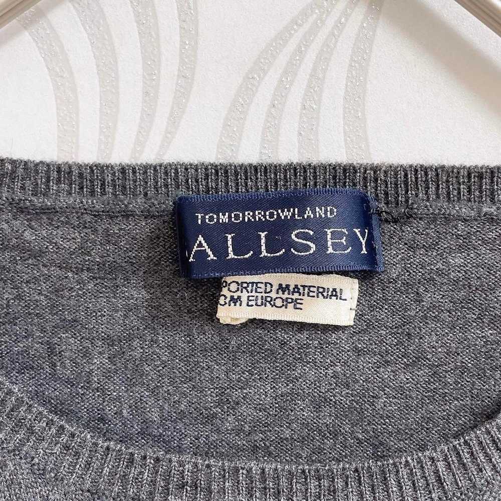 BALLSEY TOMORROWLAND♡ Short-sleeve knit wool U-ne… - image 11