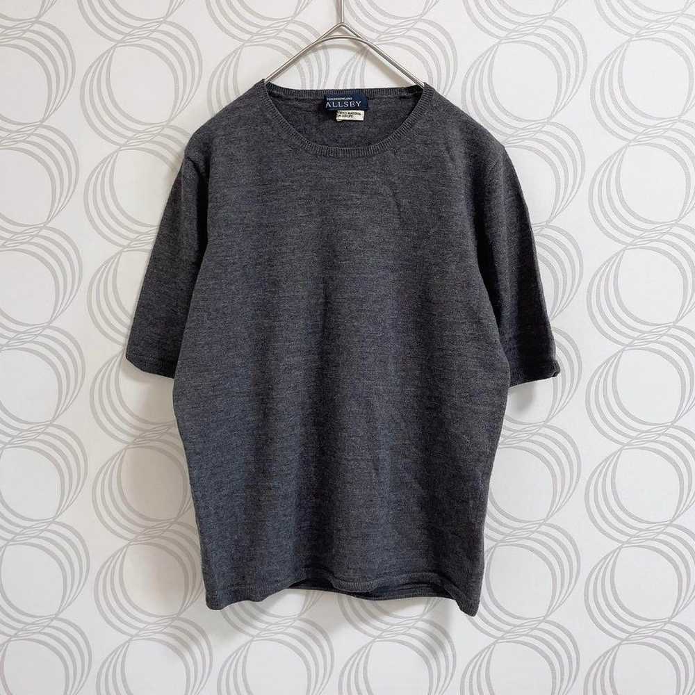 BALLSEY TOMORROWLAND♡ Short-sleeve knit wool U-ne… - image 1