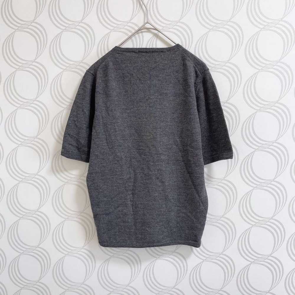 BALLSEY TOMORROWLAND♡ Short-sleeve knit wool U-ne… - image 8