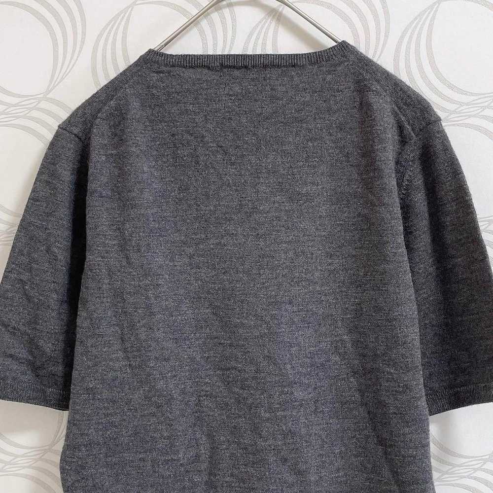 BALLSEY TOMORROWLAND♡ Short-sleeve knit wool U-ne… - image 9