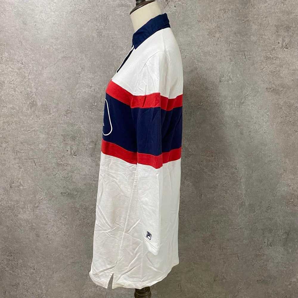 FILA / Long Polo Shirt / F / Tunic Big Logo Border - image 4