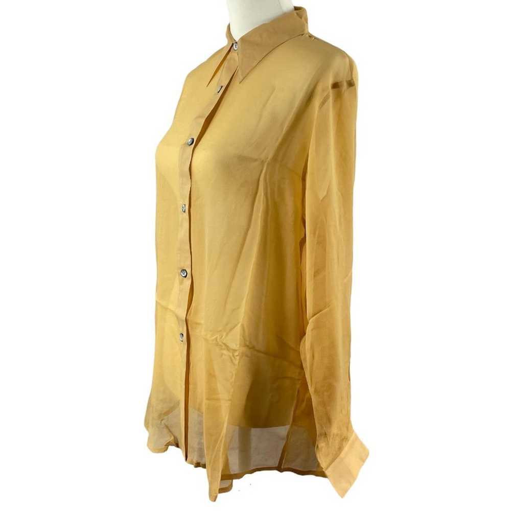 100% silk Jasmine silk yellow shirt or blouse F - image 5