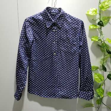 ★Made in Japan Blouse Shirt Long-sleeved Star Pri… - image 1