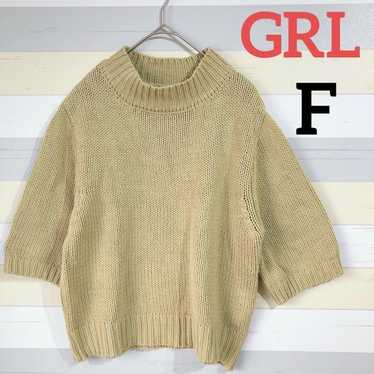 【Grail】Short-sleeve short-length knit top Elegant… - image 1