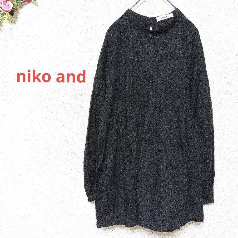 niko and Cotton Blend Plenty Gathered Blouse Tuni… - image 1