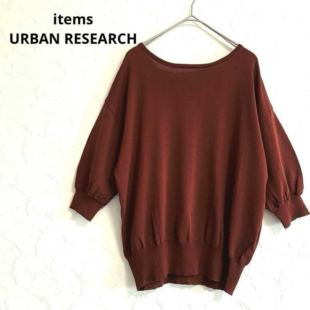 URBAN RESEARCH items Knit Cut-Sleeve Thin-Layered… - image 1