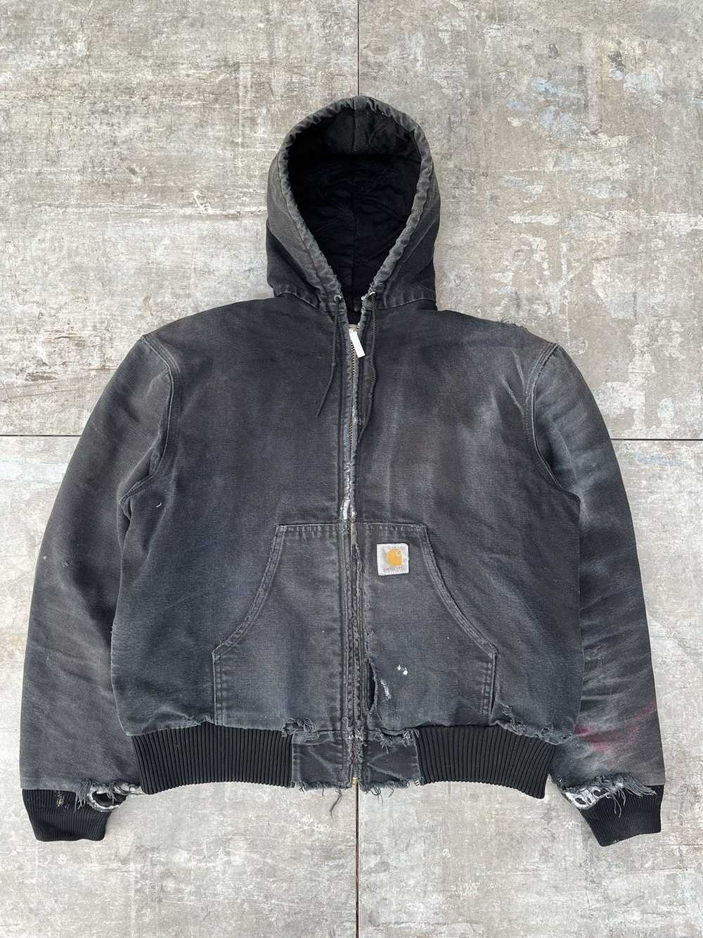 Carhartt × Vintage Vintage 90s Faded Black Carhar… - image 1