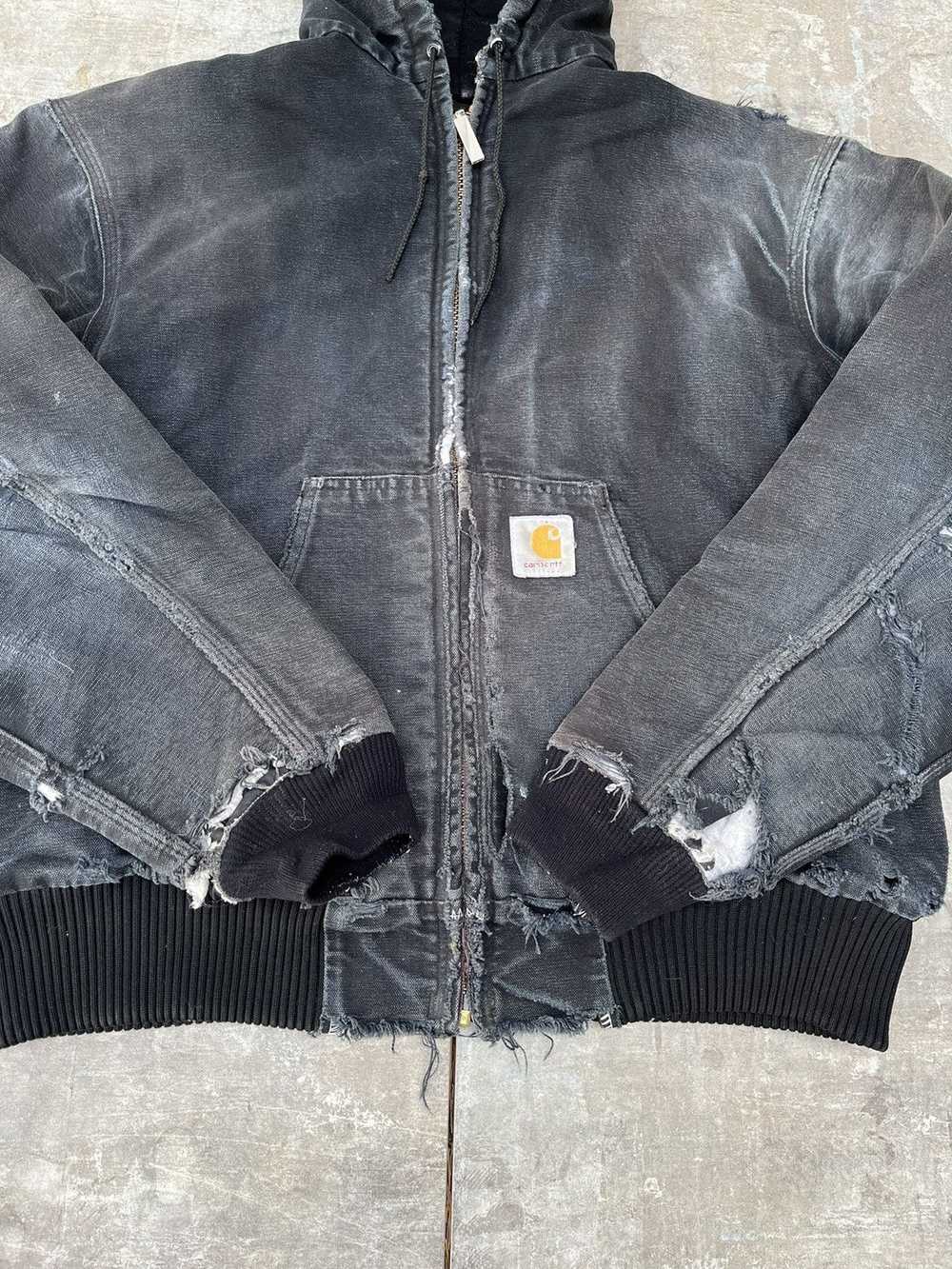 Carhartt × Vintage Vintage 90s Faded Black Carhar… - image 2