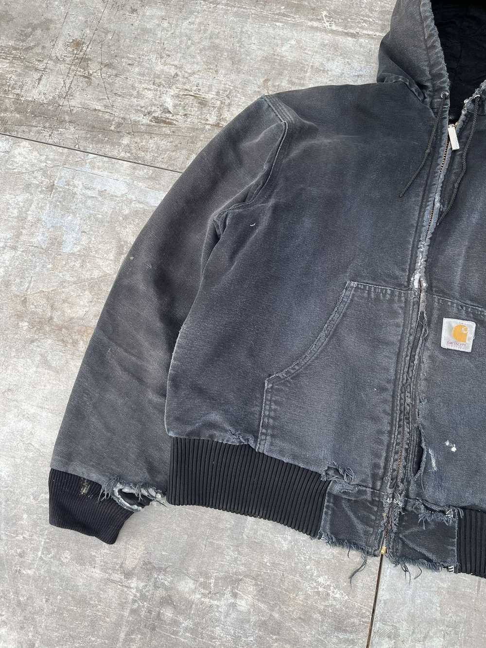 Carhartt × Vintage Vintage 90s Faded Black Carhar… - image 3