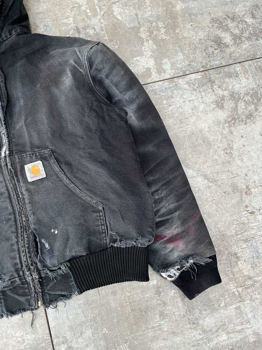 Carhartt × Vintage Vintage 90s Faded Black Carhar… - image 4