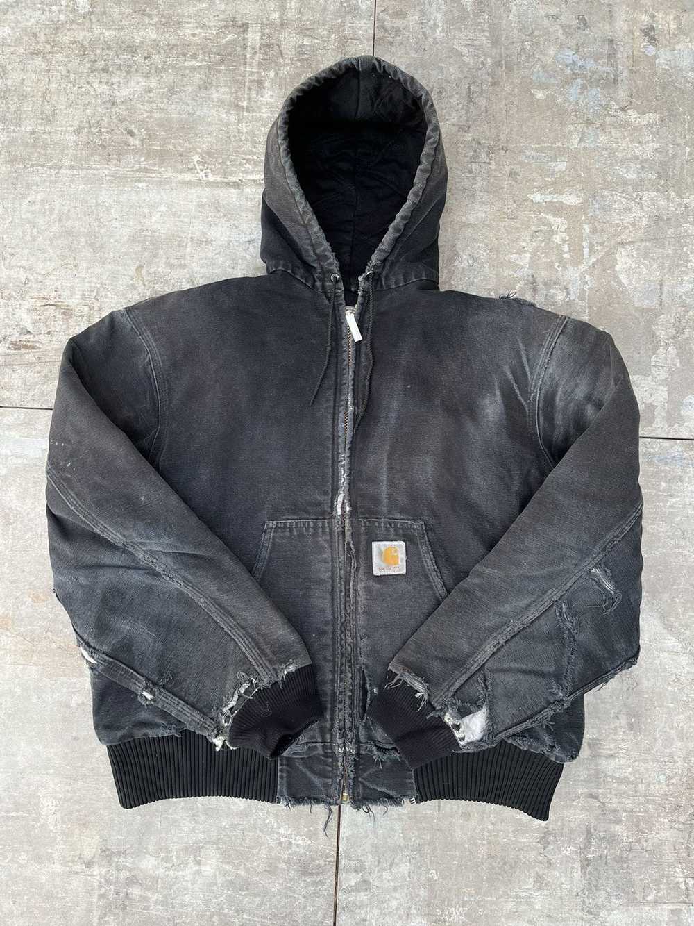 Carhartt × Vintage Vintage 90s Faded Black Carhar… - image 5