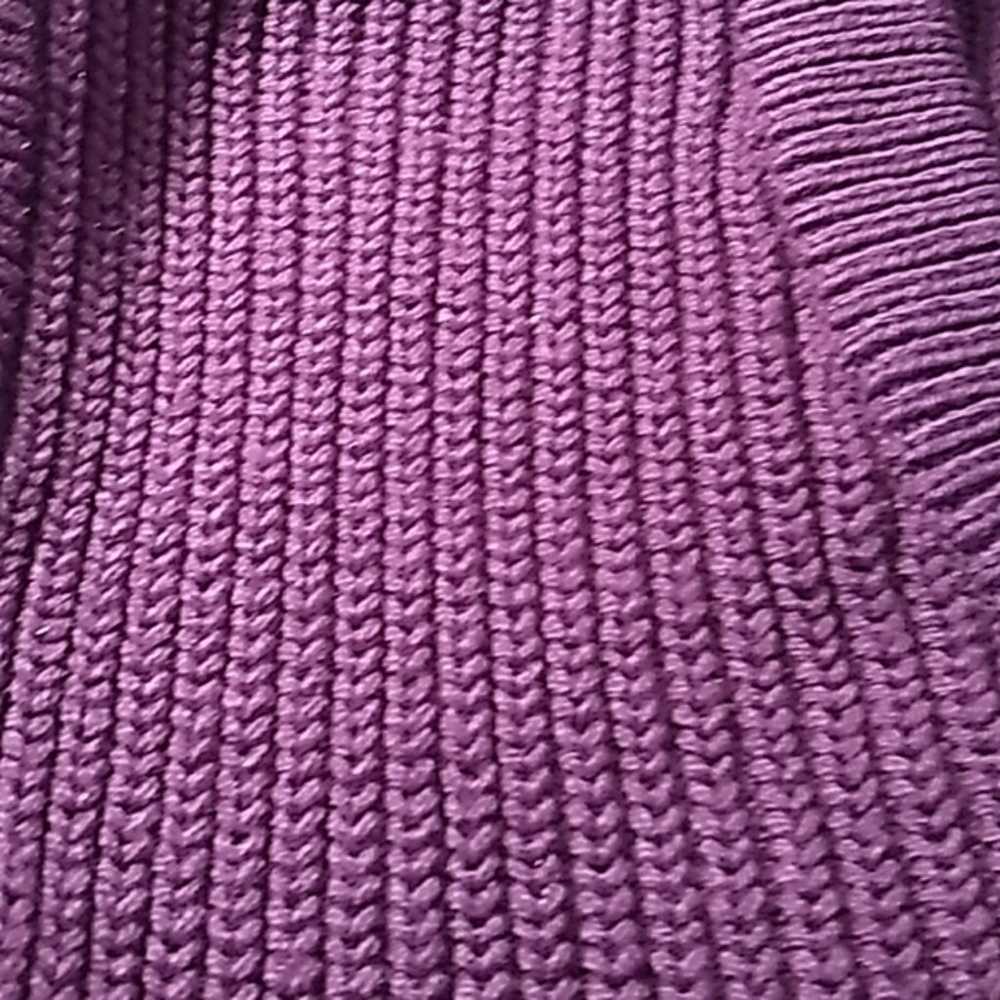 Vintage 1980s purple large sweater vest - image 3