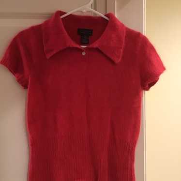 Vintage Angora Short-Sleeve Polo, XS - image 1