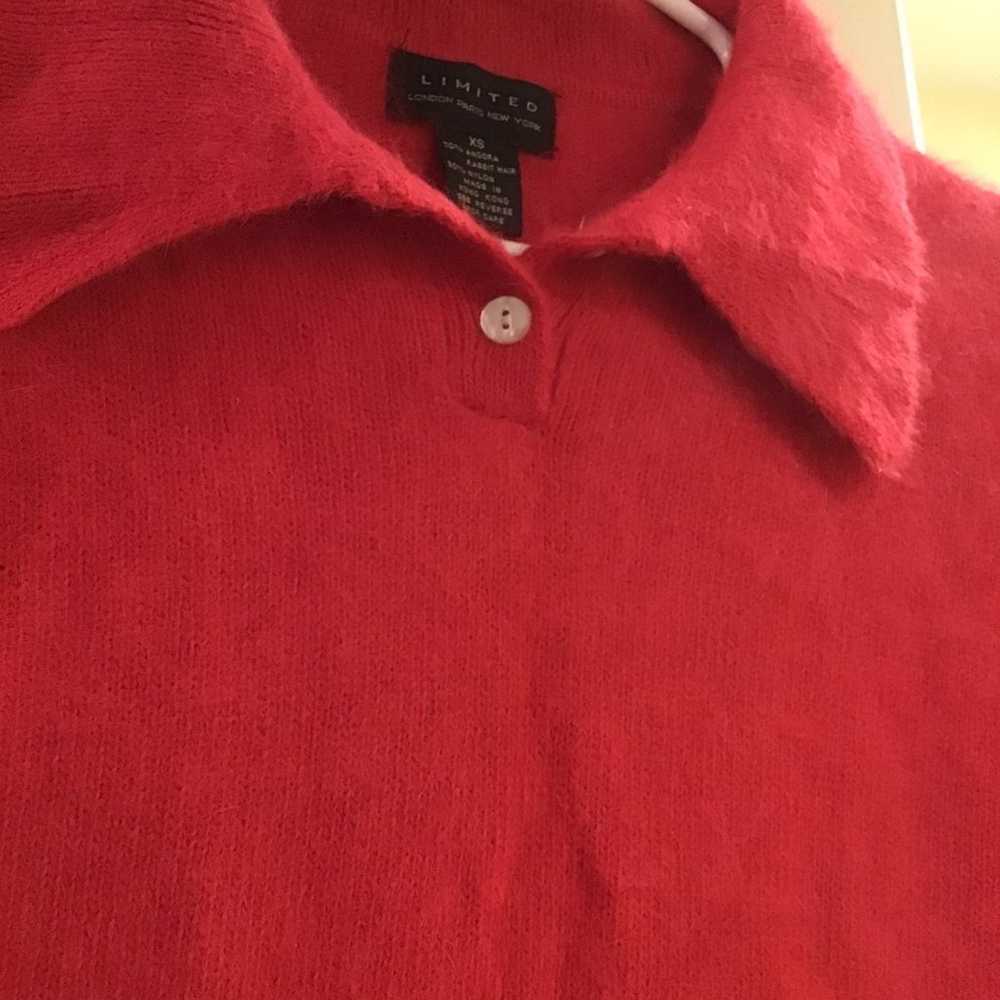 Vintage Angora Short-Sleeve Polo, XS - image 4