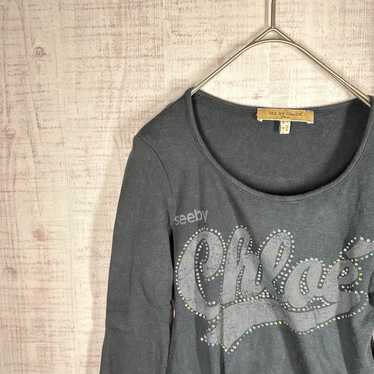 See by Chloe S Italian-made long T-shirt with logo - image 1