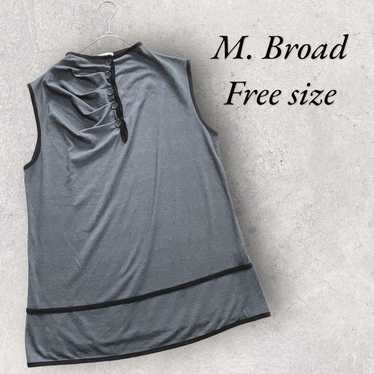 High-neck tank top pullover casual top thin gray … - image 1