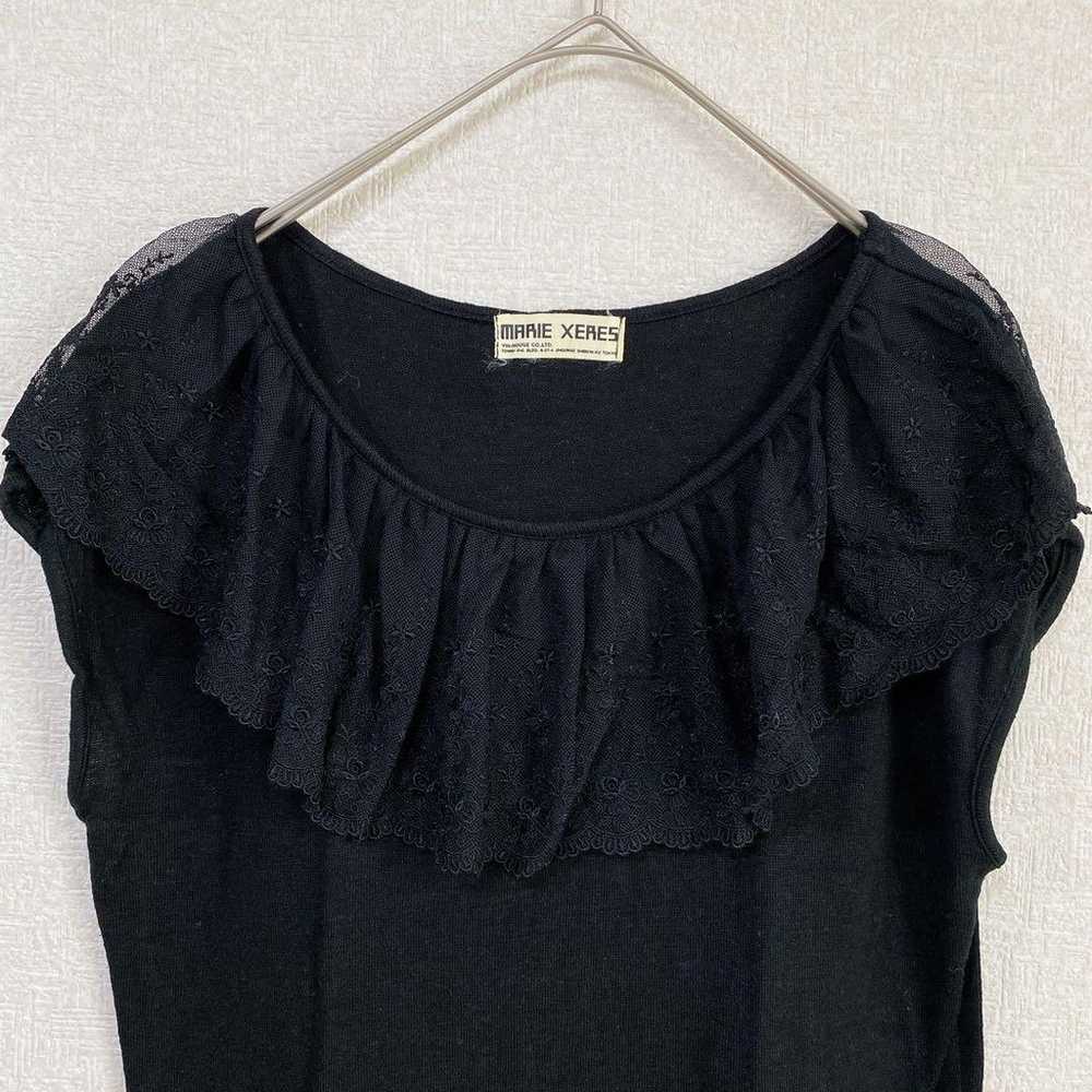 "Marie Ceres" *Thin Knit* Short Sleeve Top* Lace*… - image 3