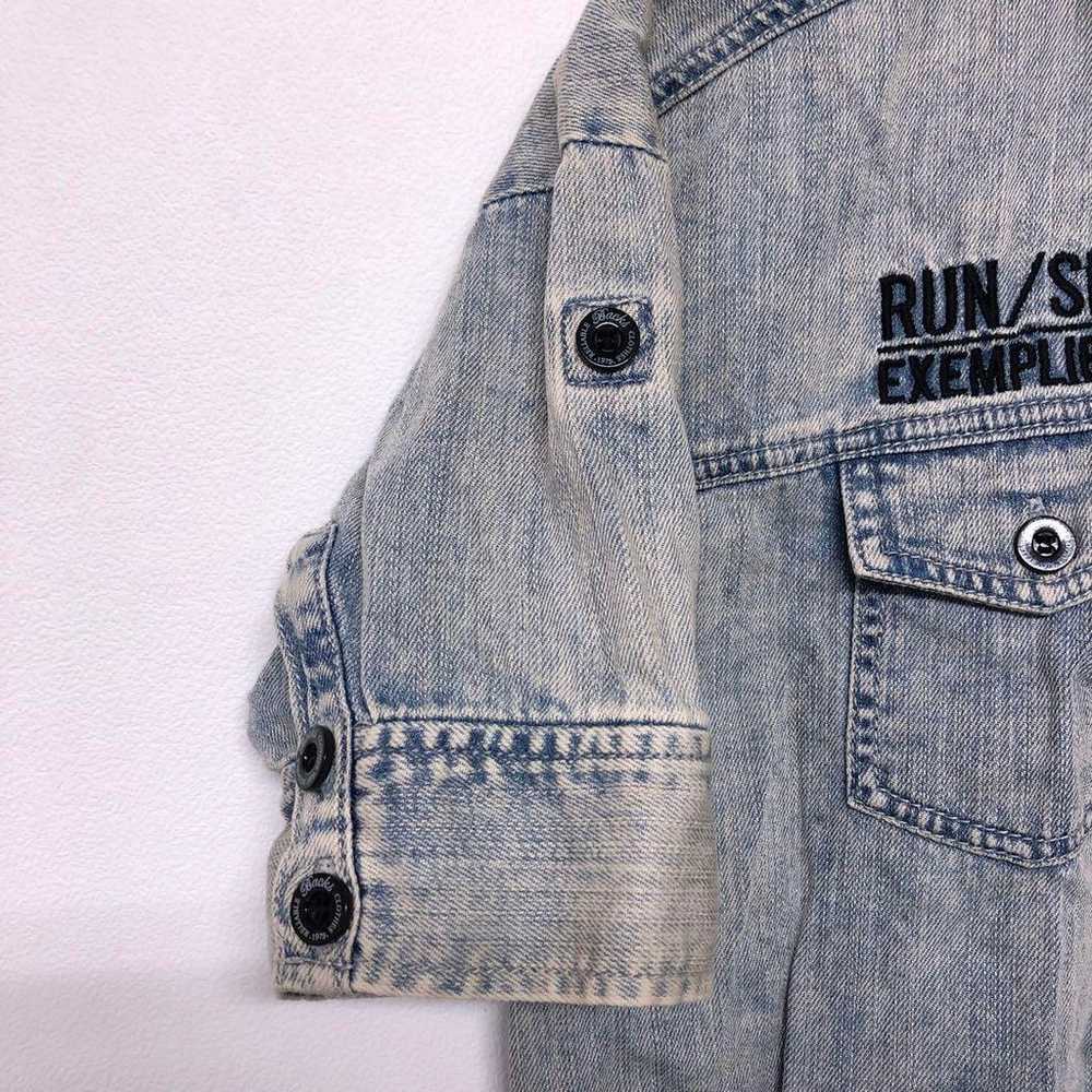 BACKS Heisei Rock Gal Y2K Vintage Long Denim Shir… - image 11