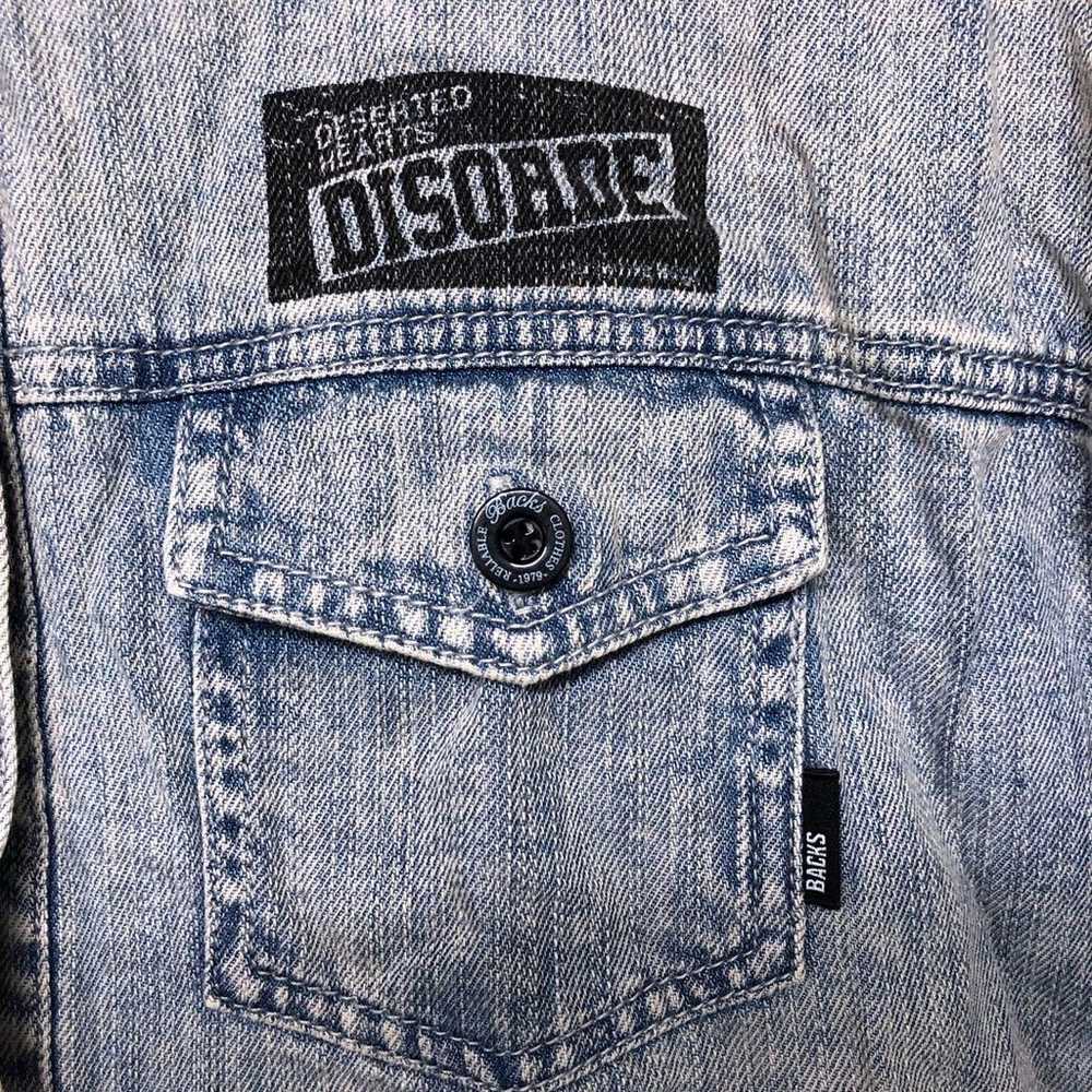 BACKS Heisei Rock Gal Y2K Vintage Long Denim Shir… - image 4