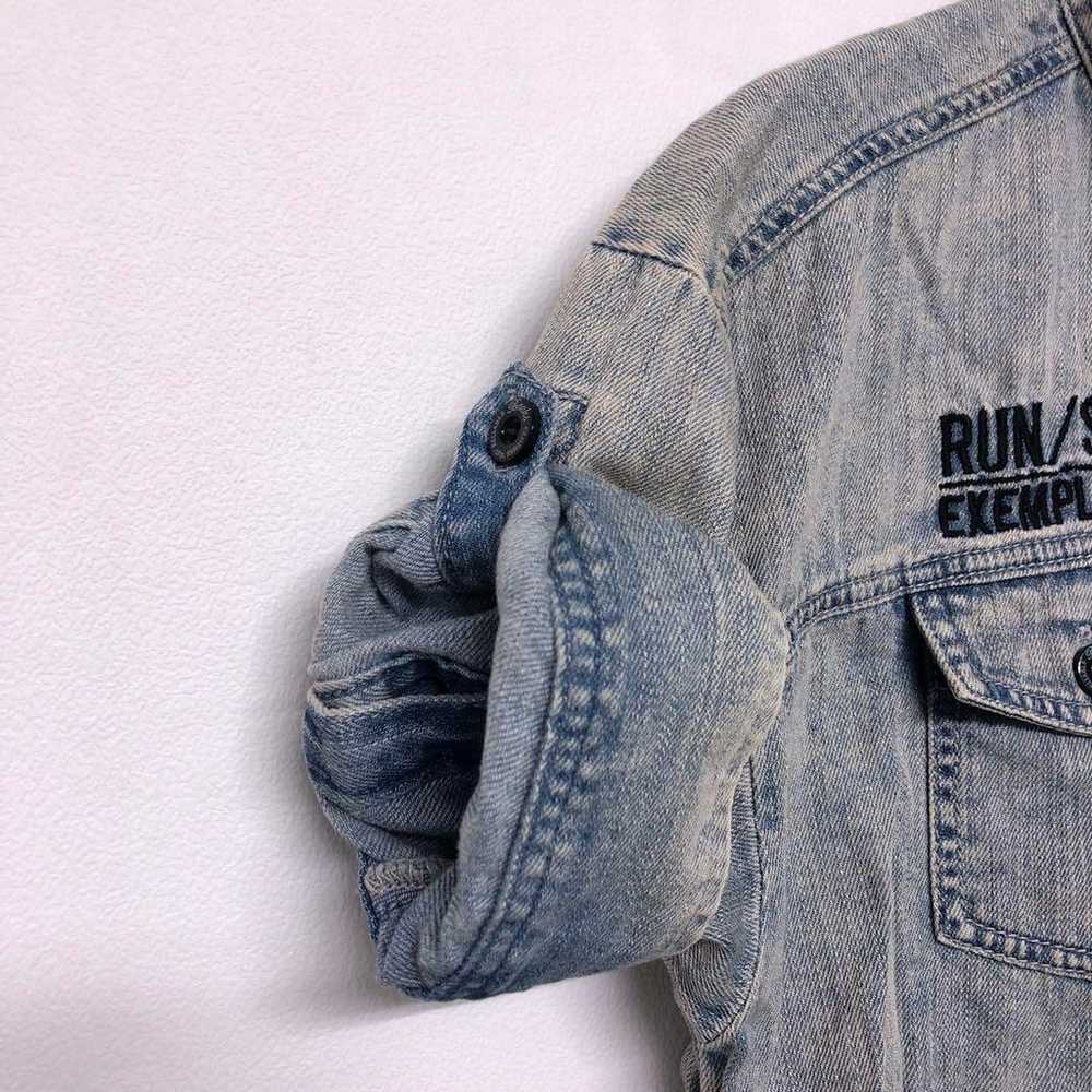 BACKS Heisei Rock Gal Y2K Vintage Long Denim Shir… - image 6