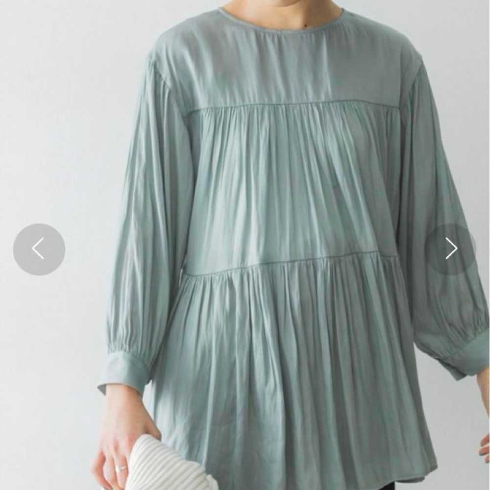 URBAN RESEARCH Vintage Satin Tiered Gather Blouse - image 1