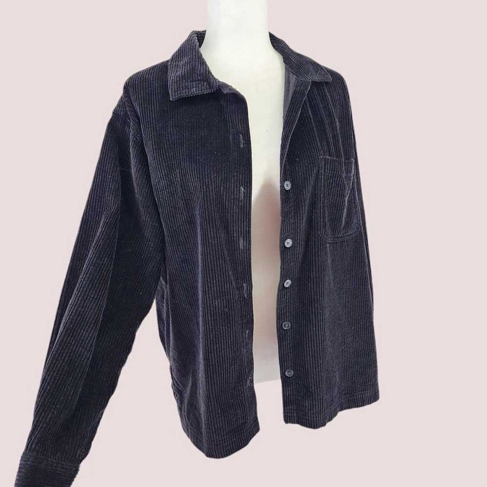 Vintage LL Bean Corduroy Shirt Women Large Petite… - image 1