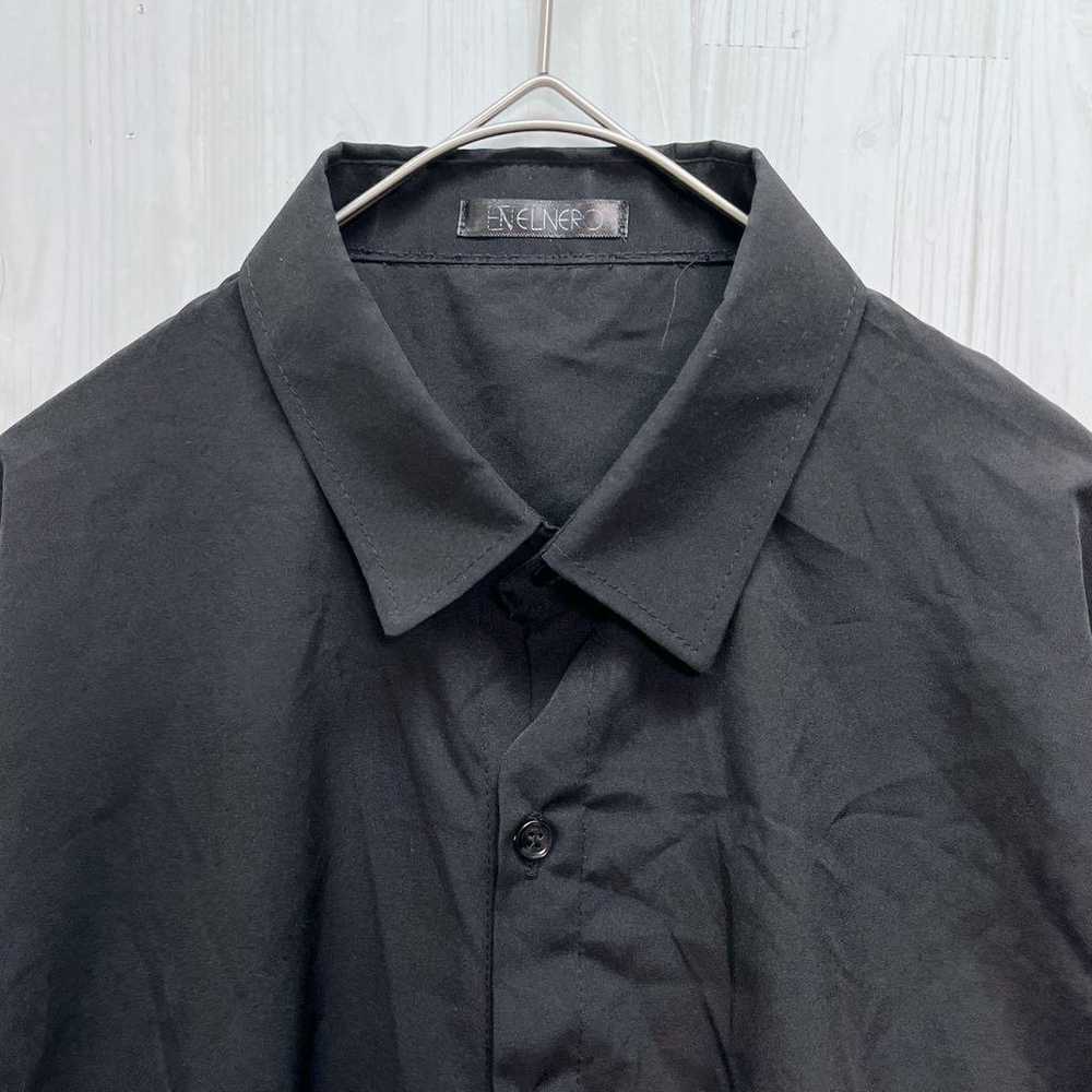 ELNERO Simple Black Shirt Long Sleeve Black - image 3