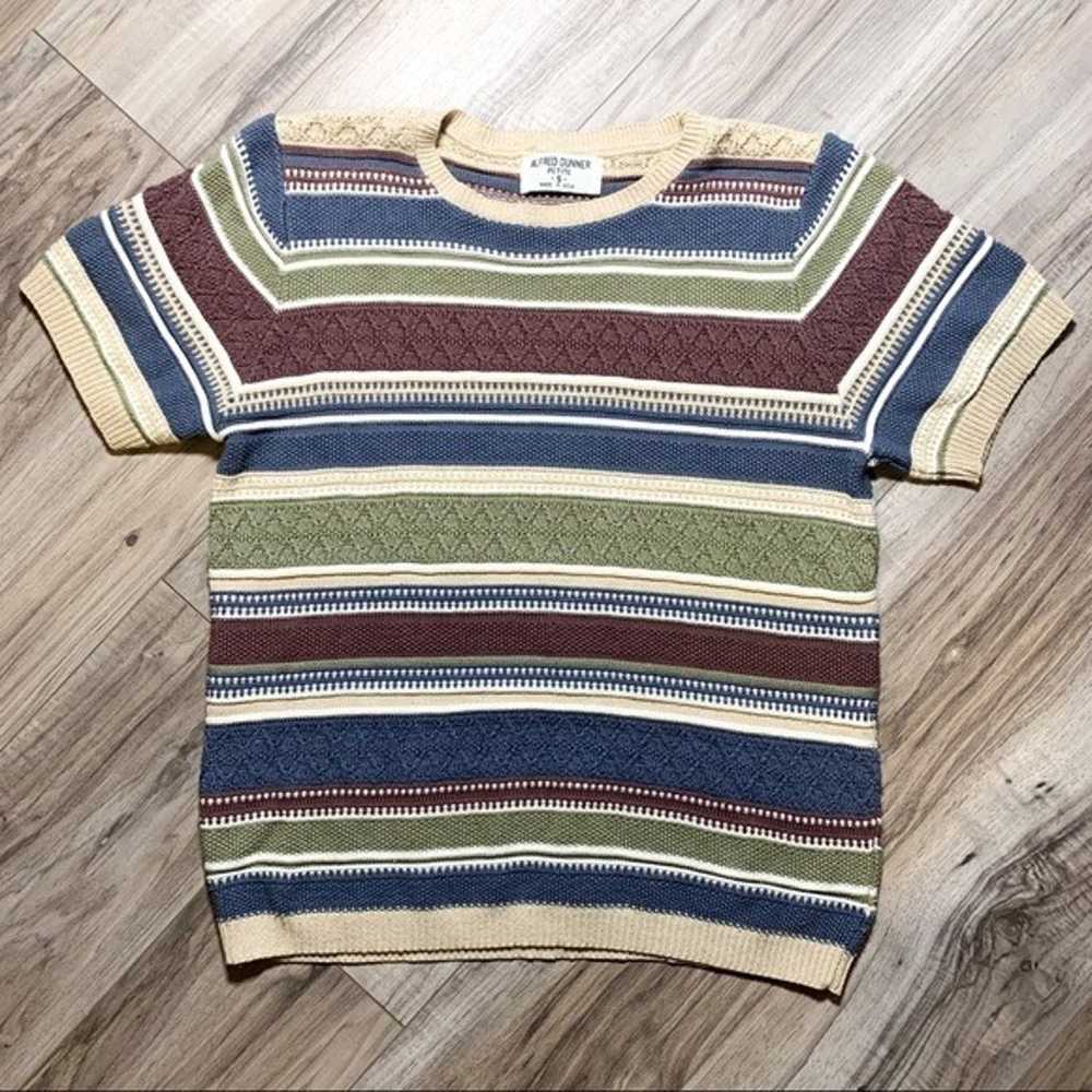 Vintage Alfred Dunner Striped Sweater T-shirt - image 4