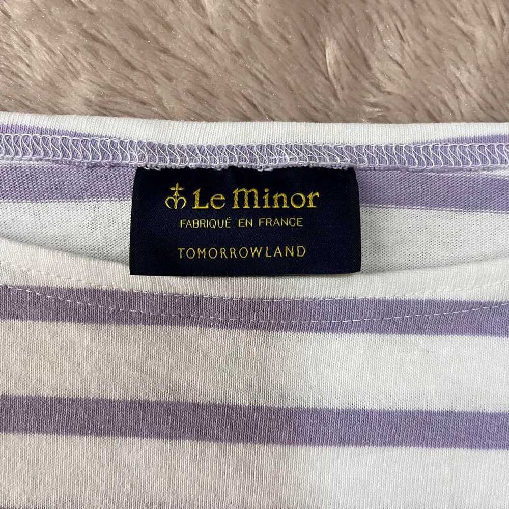 TOMORROWLAND Le Minor Border Cotton Pullover - image 7