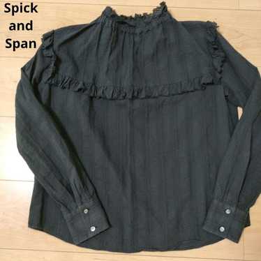 Spick and Span High-neck Frill Vintage-style Blous