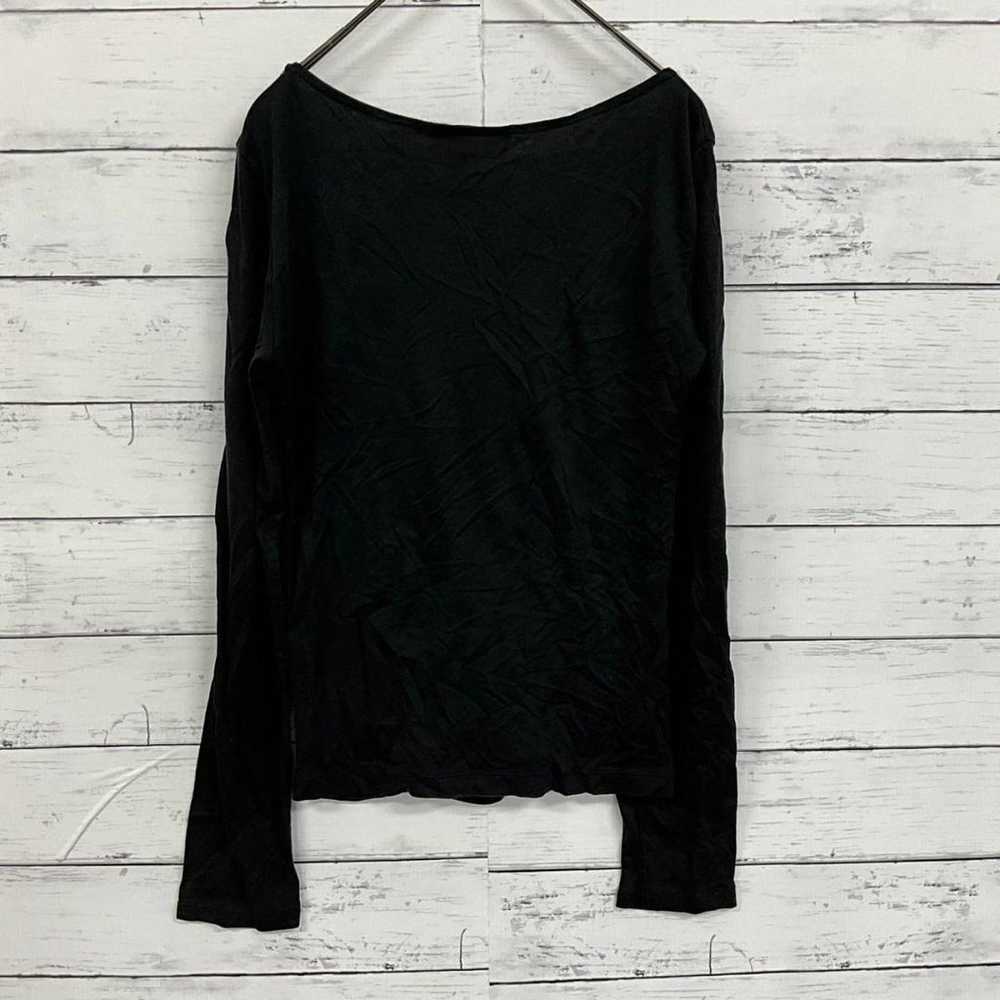 Untitled Gathered Long Sleeve T-shirt Square Neck… - image 5