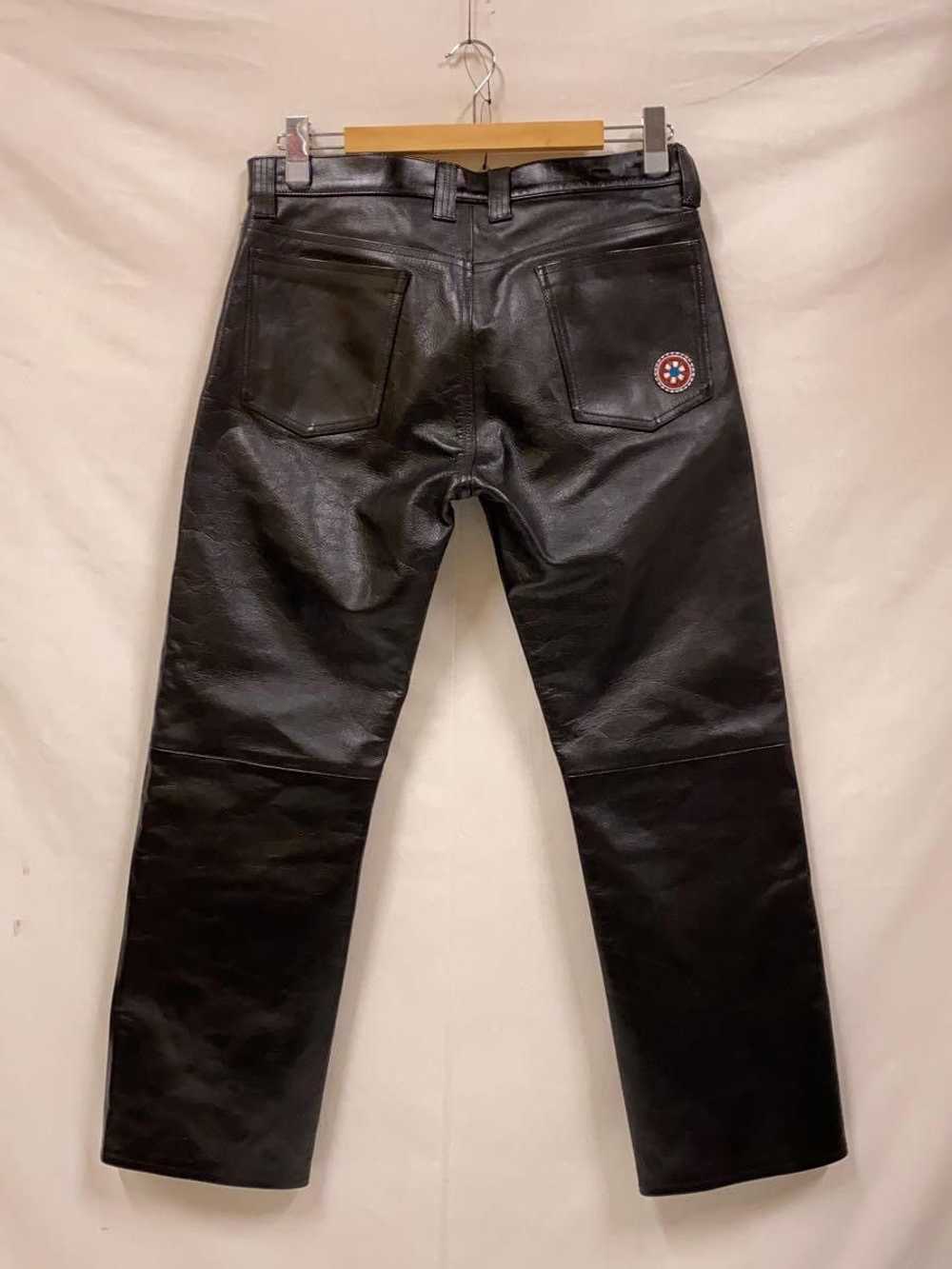 Blackmeans Leather Zip Trousers - image 1