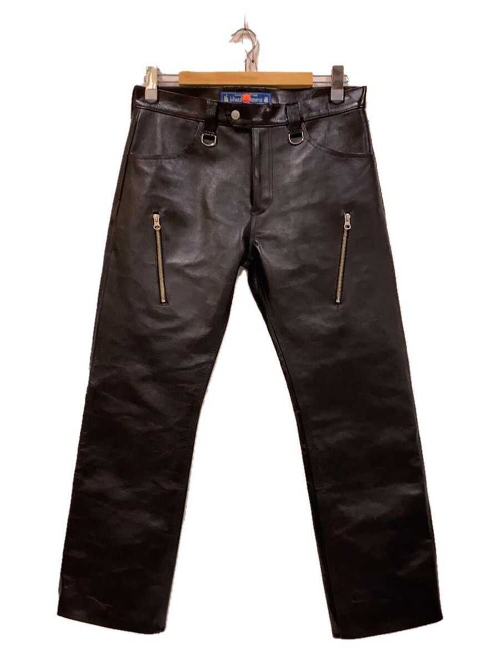 Blackmeans Leather Zip Trousers - image 2