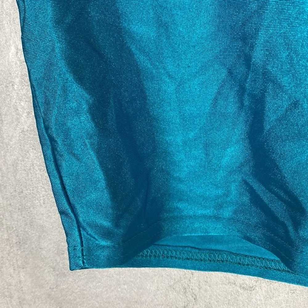 Vintage teal spandex crop tank - image 2