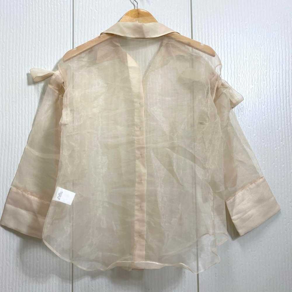 Brand new LilLilly organza ribbon shirt. - image 5