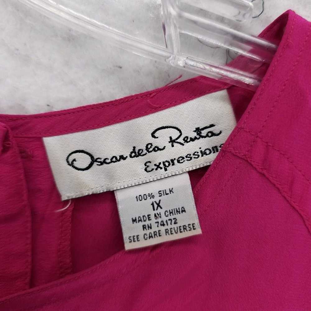 Oscar De La Renta Expressions Vintage Hot Pink Bl… - image 5