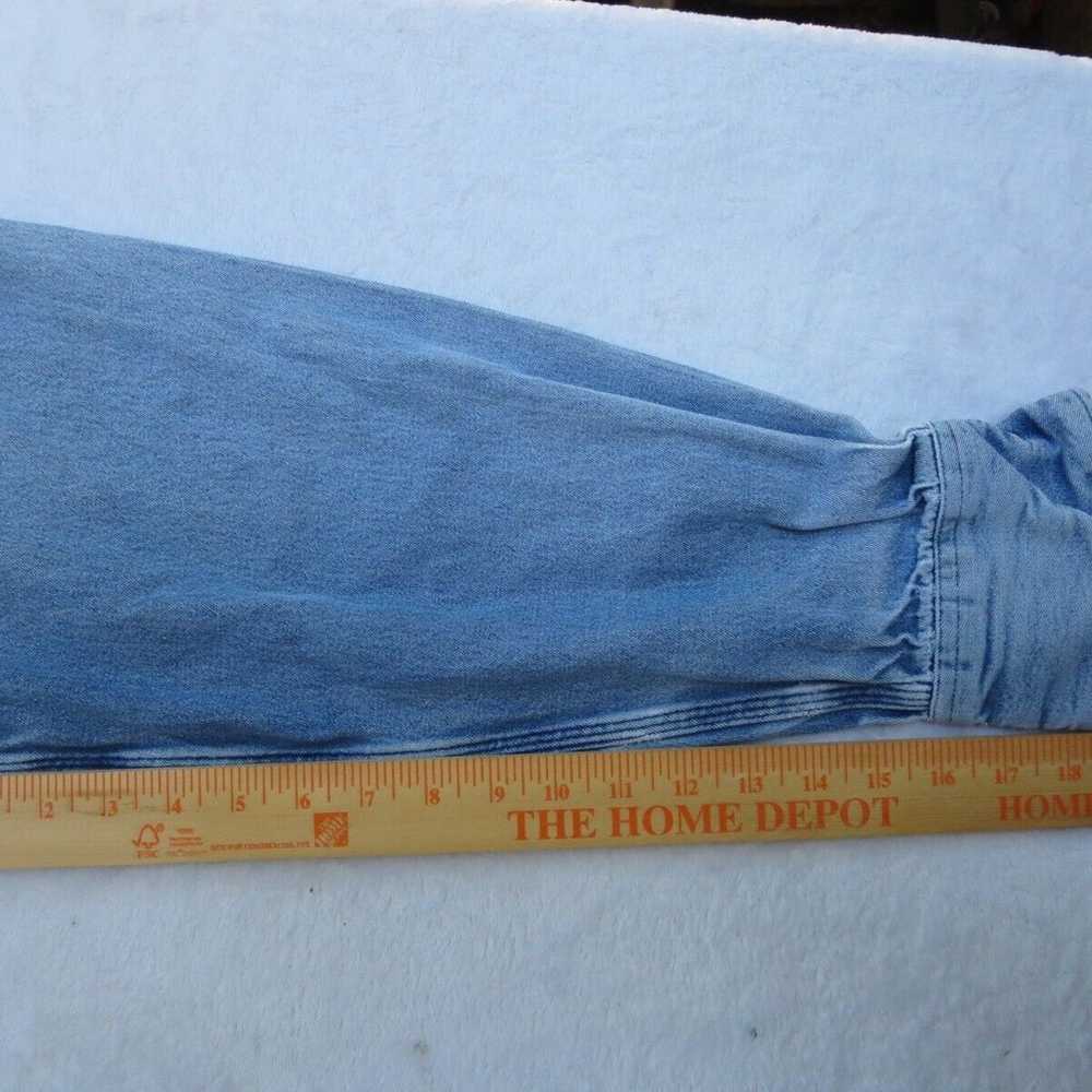 Vintage Denim WorkWear Carhartt Pearl Snap Long S… - image 4