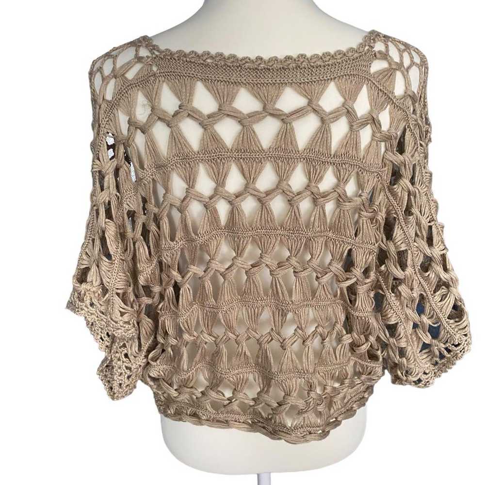 Dolman Sleeve Crochet Top Fairy Grunge Forest Gir… - image 5