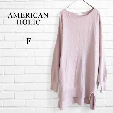 American holic/tunic/F/purple/loose and baggy/boat