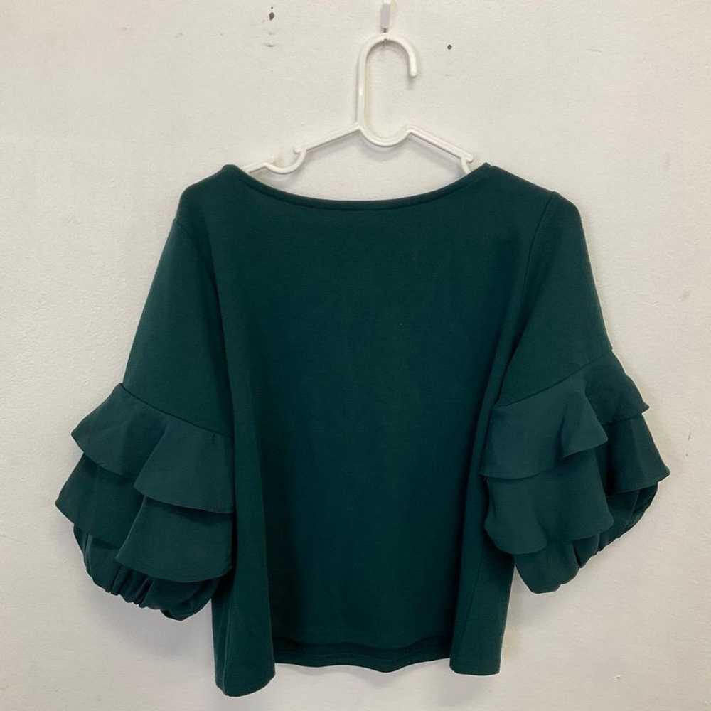 VIS Blouse Shirt F Green Stylish C1332 - image 3