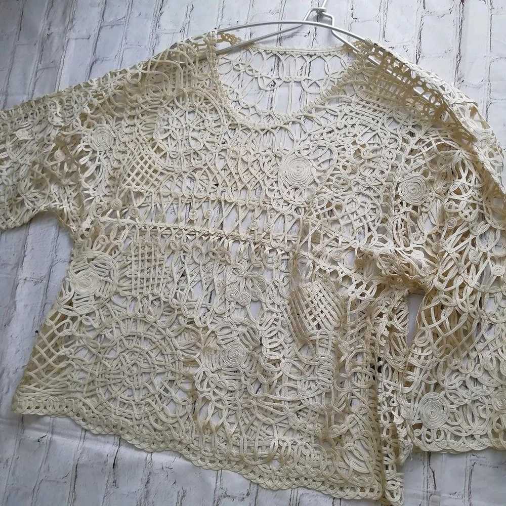 ◎C'est la Vie Beau Code Yarn Pull Over Off-White … - image 3